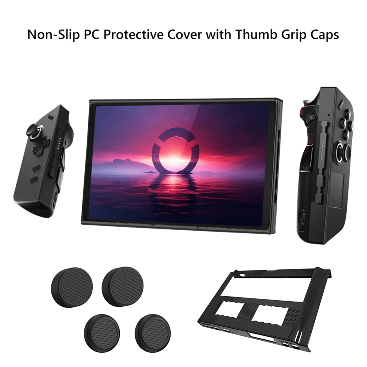 GOB-oProtective กรณี PC Anti-Scratch Monitor Protector กรณีลื่น 4 Thumb Grip Caps สําหรับ Lenovo Legion Go
