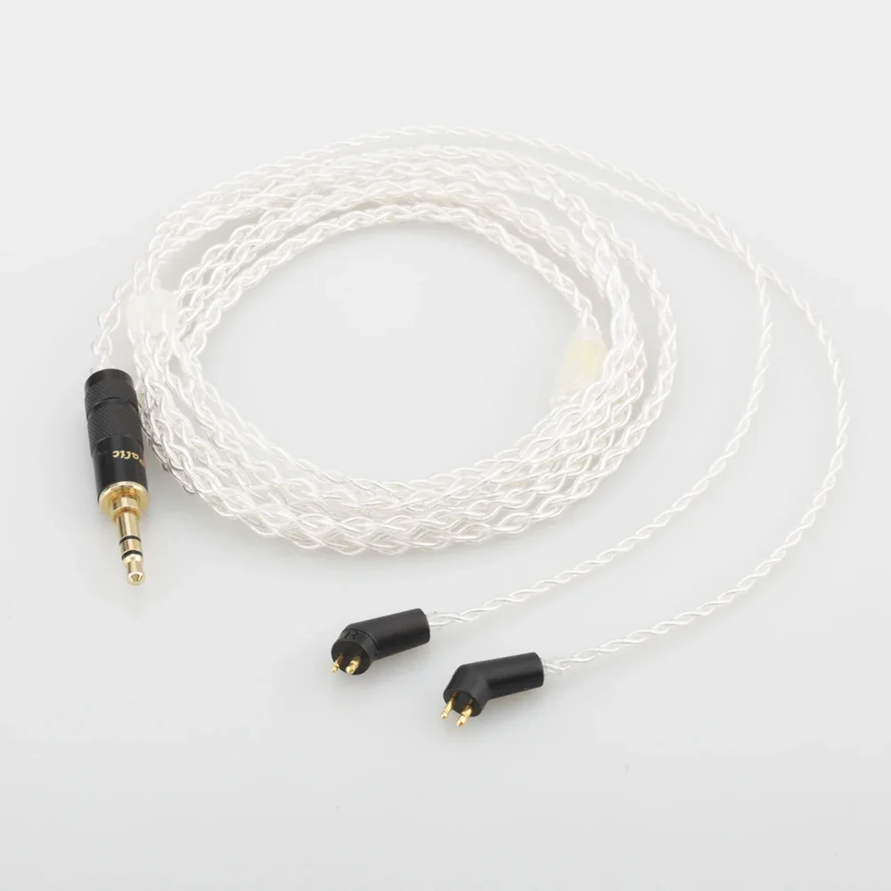 Audiocrast 5N OCC Silver Plated HiFi Headphone Upgrade Cable 2Pin Plug for ER4P ER4B ER4S - Premium Sound Quality