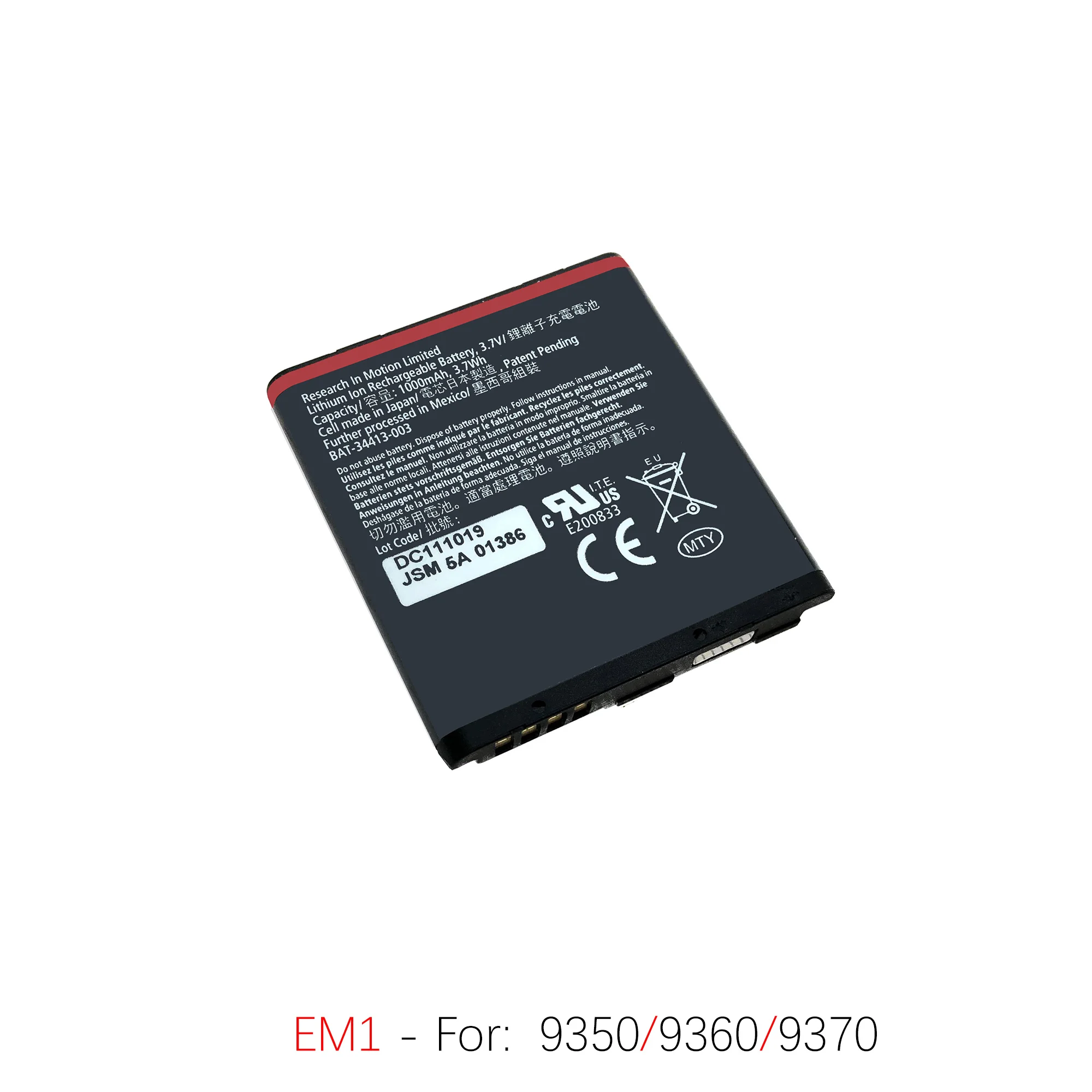 EM1 JM1 JS1 M-S1 NX1 battery For Blackberry 9350 9360 9370 9790 9930 9850 9310 9315 9320 9220 9000 9030 9780 Q10 Batteries