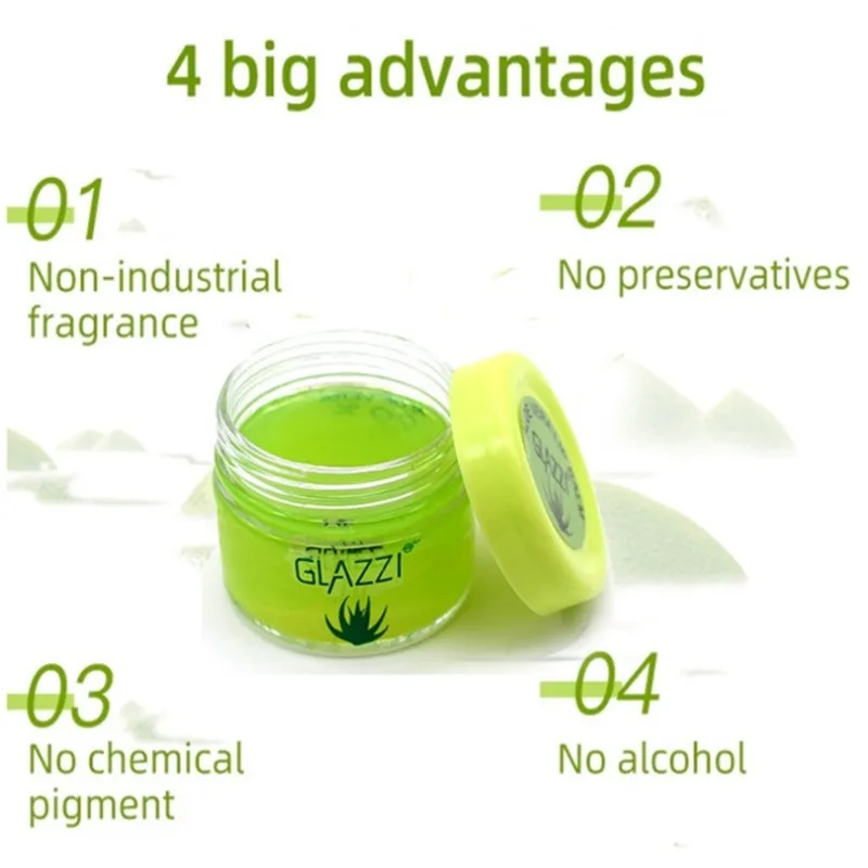 Bálsamo labial transparente de Aloe Vera, Bálsamo hidratante para el cuidado de los labios agrietados y secos, 12 unidades