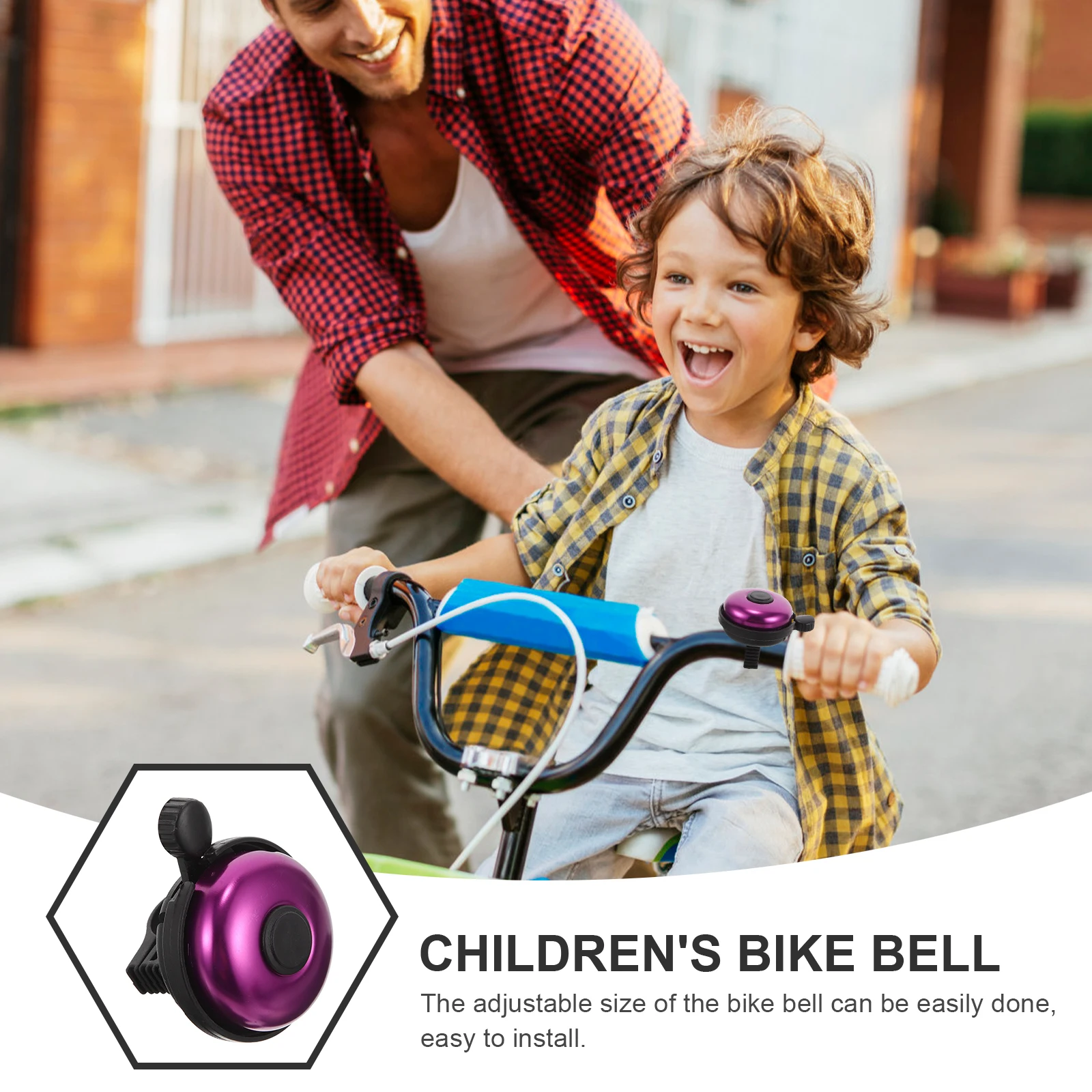 

2 Pcs Car Bell Accessories Bike Bicycle The Bells for Young Plastic