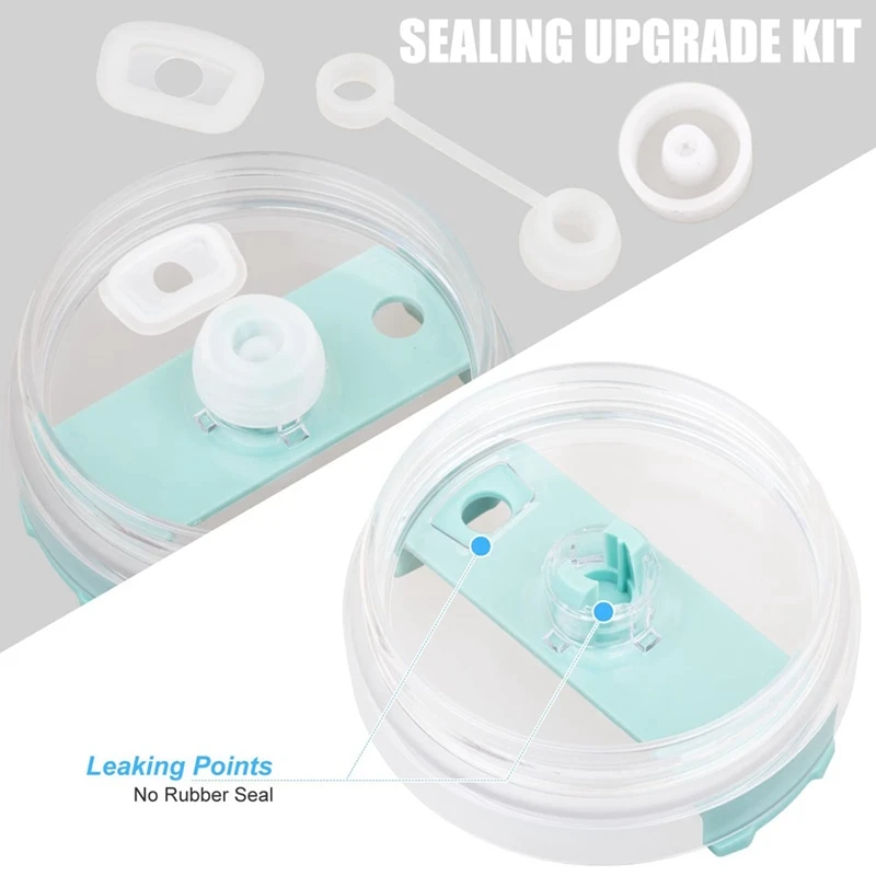 6 шт. силиконовая пробка с защитой от разливов для 1,0 40/30/20 унций, комплект герметичных силиконовых уплотнений для пробки от разлива-AA80