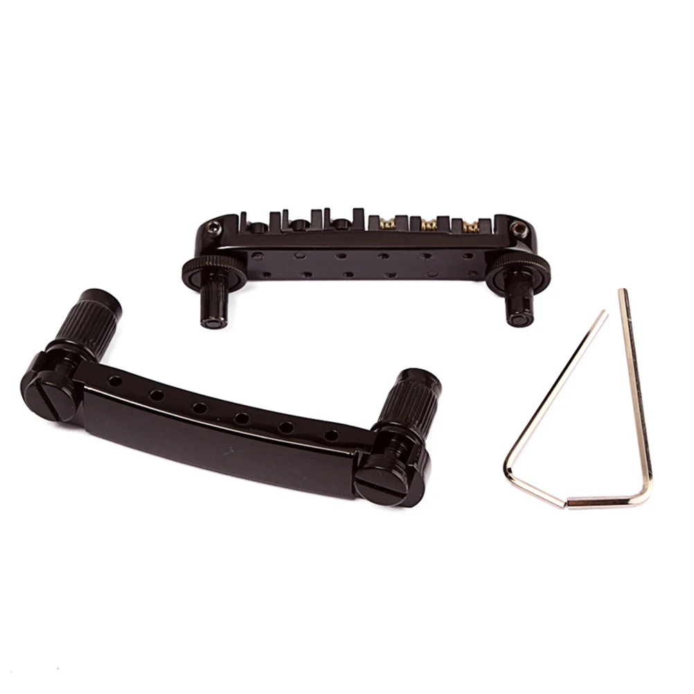 

Guitar Roller Saddle Bridge For Electric Guitar Parts Replacement 9.9Cm Chrome Brass Adjustable Saddle Bridge For Es