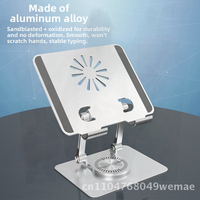 Aluminum Alloy Rotatable Mobile Phone Bracket Heat Dissipation Folding Tablet Computer Stand Holder for Live Broadcast Gaming