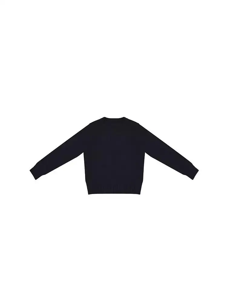 

Утепленный свитер с длинным рукавом и круглым вырезом Zhou Xiaobai, свободный крой, топ без застежек для женщин, новинка весенней коллекции