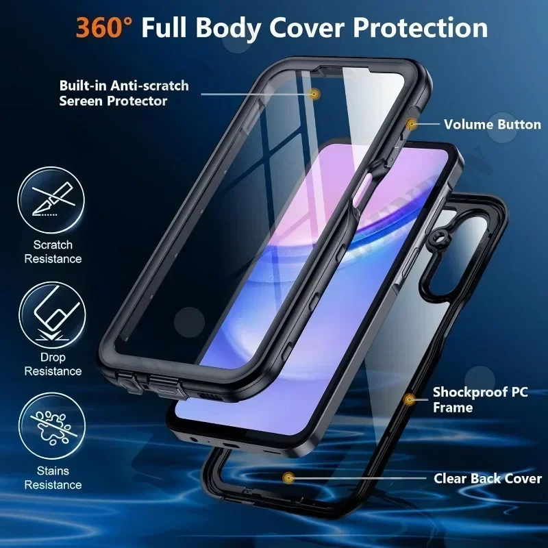 IP68 Waterproof Case For Samsung S24 S23 S22 S21 Ultra S24 FE A15 A55 A35 A25 5G Metal Aluminum Swimming Phone Luxury Cover