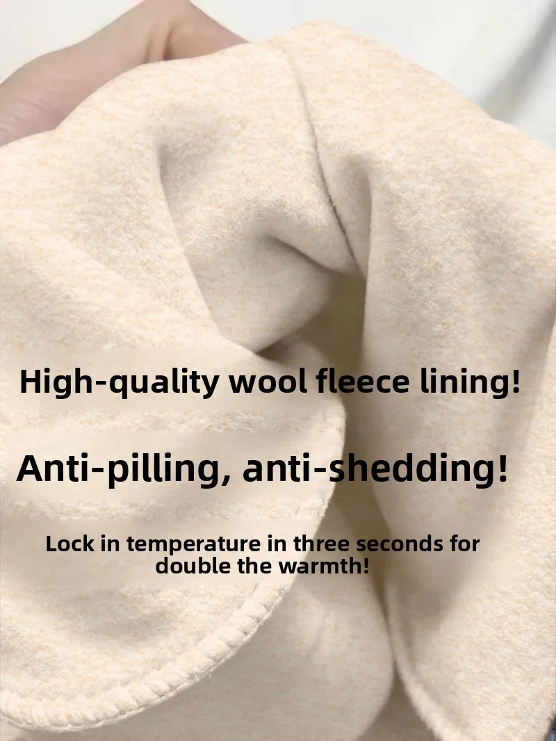 Damen Winter Lamm Fleece Basis Shirt Tops mit verdickter Fleece beheizte Unterwäsche Herbst Langarm T-Shirt warme Kleidung – Detail 6