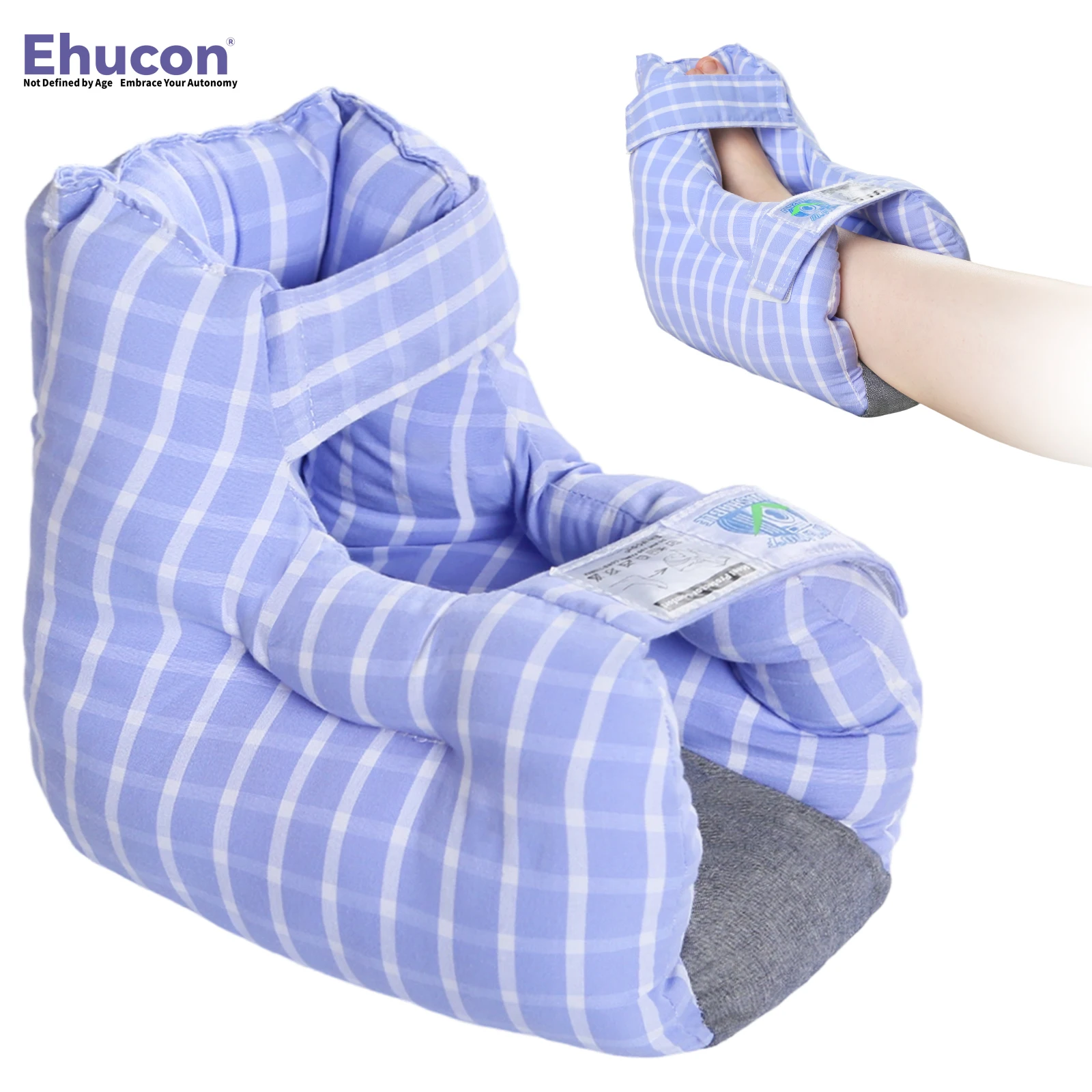 

Защитные накладки Ehucon для пяток от пролежней - подушка для ног, терапия для заживления пролежней, снятия боли в пятке и при травмах, взрослый размер, 1 шт.