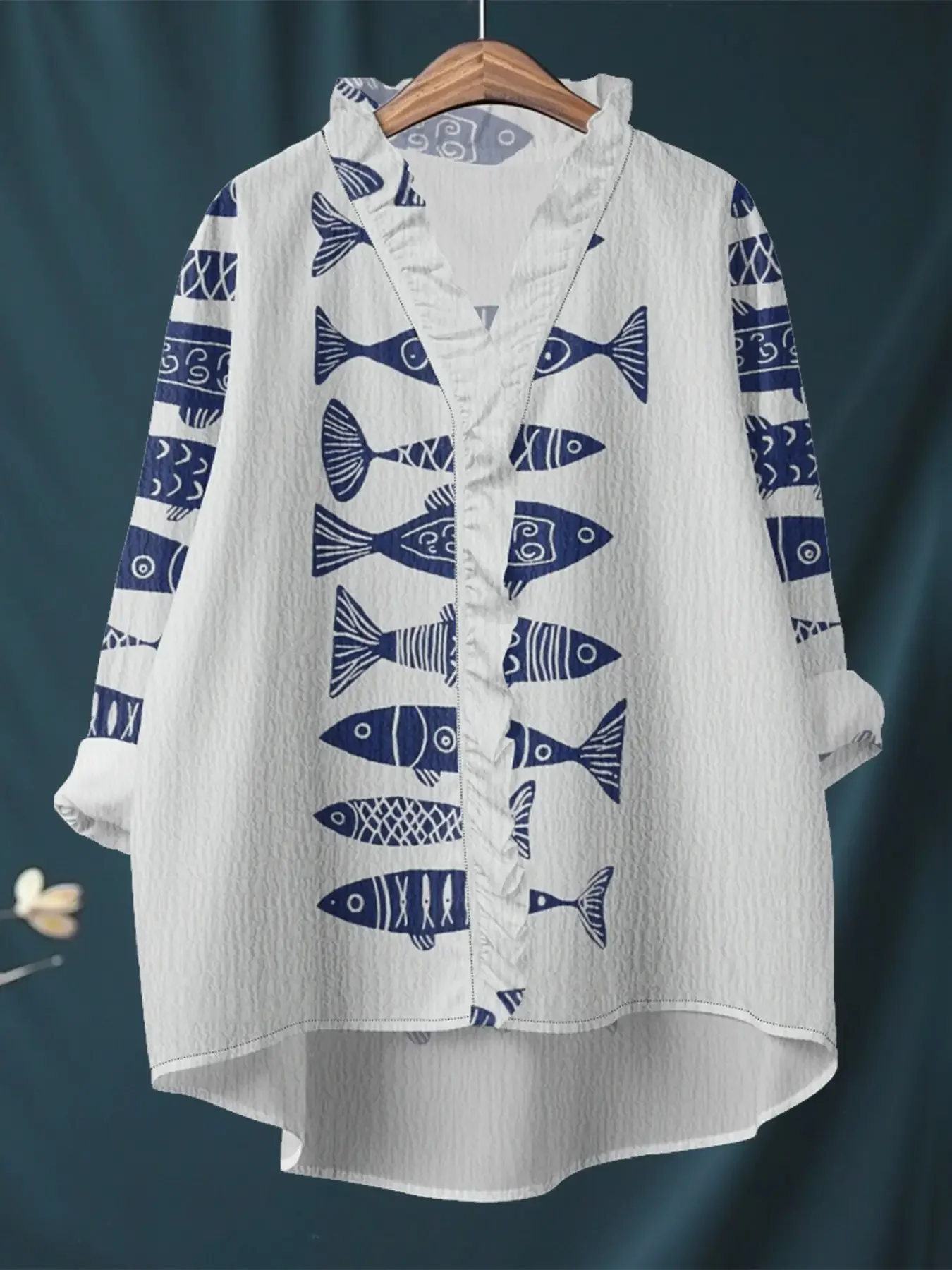 2026 new V-neck casual top, women's long sleeved lace shirt, Perfect for autumn and spring,