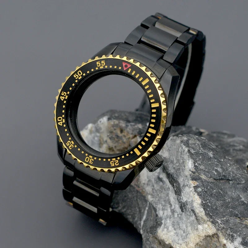 Черный браслет для часов Soli Case и ремешок для часов подходит для SPB185 186, чехол для дайверских часов с пряжкой для NH34 NH35 NH36 7S26