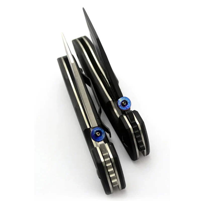 Imagem -05 - Titanium Alloy Screw For Thumb Pusher Brass Knife Lockbar Estabilizador Rick Hinderer Xm18 Strider Smf Sng Zt0620 Zt0562 Esmeralda