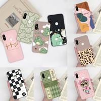 Case For Xiaomi Mi A2 Lite Cute Love Heart Smiling Face Cartoon Matte Ultrathin Phone Bags For Redmi 6 Pro Soft Silicone Shell