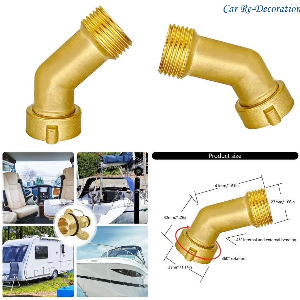 

R58D модернизирует латунь 45 градусов водяного шланга Адаптер 3/4 для стресса Frees Connection