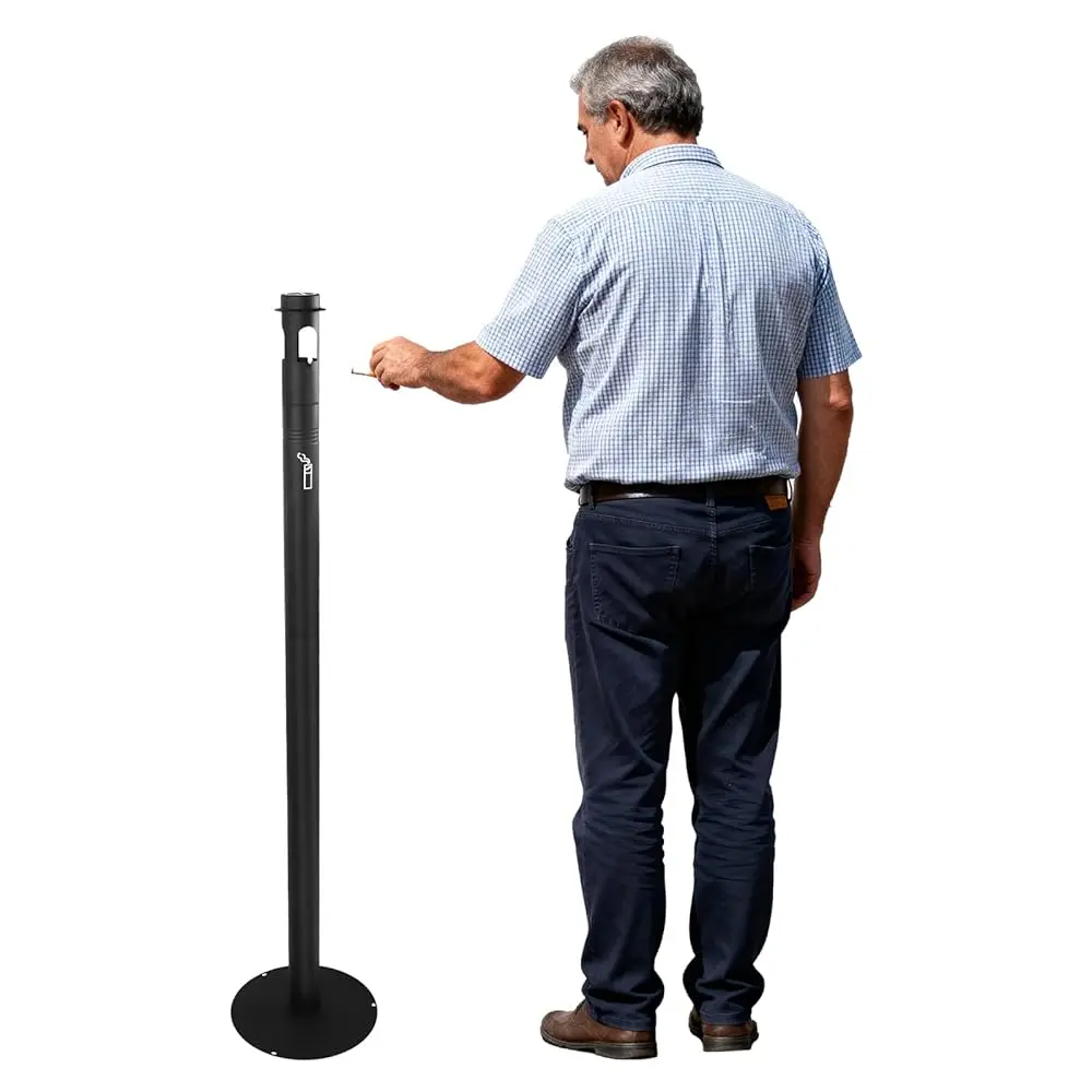 

Free ShippingOutdoor Ashtray, Stainless Steel Cigarette Butt Disposal Outdoor Standing Tall Ashtray for Outside Patio Home, 2\ D
