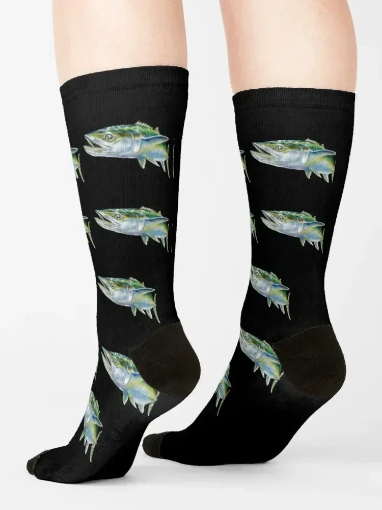 مجموعة جوارب King Mackerel جورب تسخين كارتوني لامع جوارب نسائية للرجال