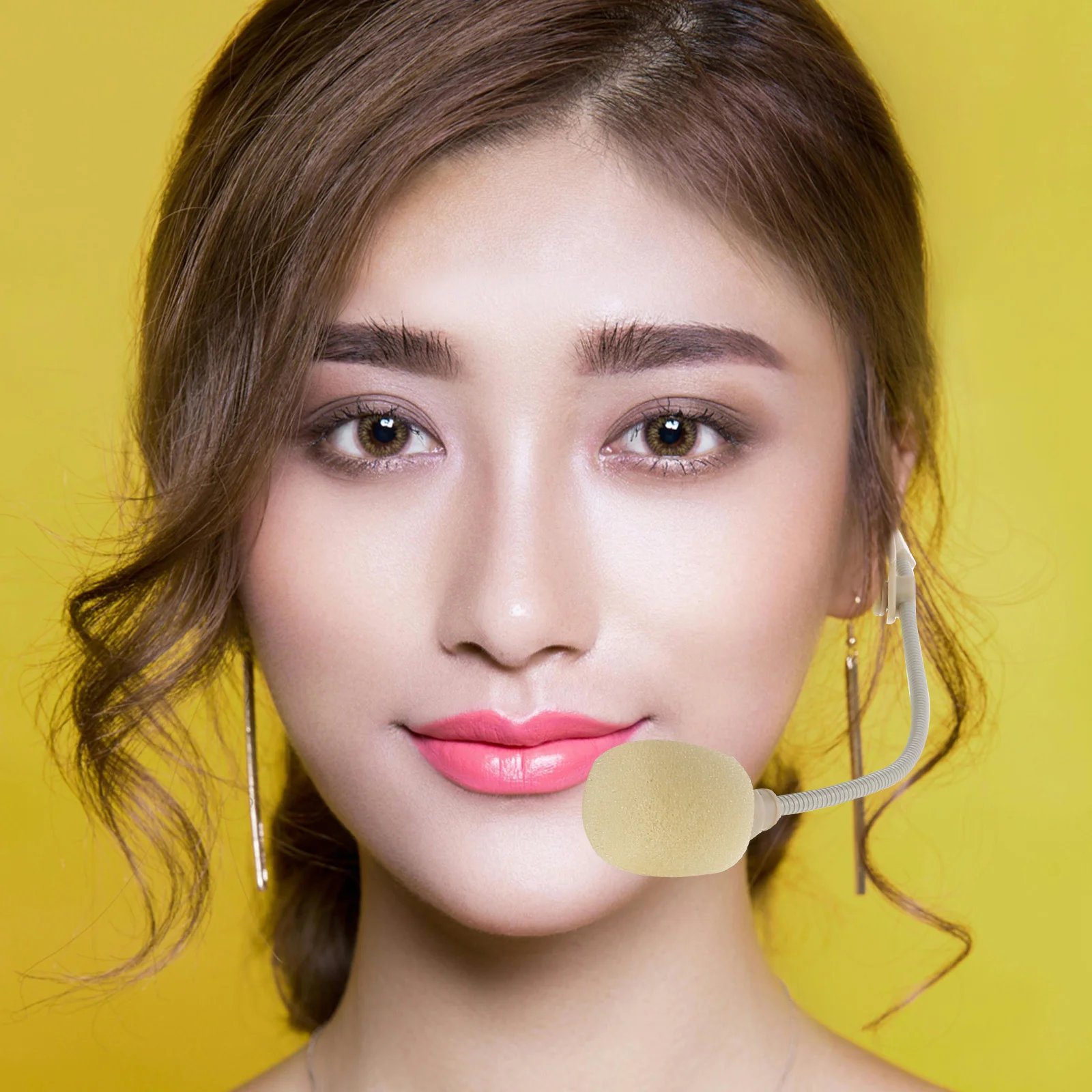 

Small Bee Voice Amplifier: Over-Ear Headworn Microphone 3.5Mm Omnidirectional Mic For Classroom Training Presentations Stage