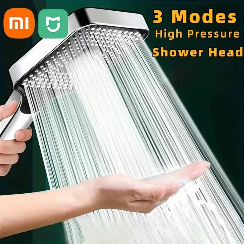 Xiaomi Mijia 13cm Large Panel Shower Head 3 Modes Adjustable High Pressure Massage Shower Head Filter Element Bathroom Accessory