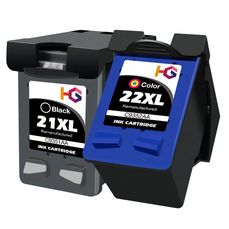 Replacement Ink Cartridge For HP 21 22 For HP21 XL  Deskjet F2180 F2200 F2280 F4180 F300 F380 380 D2300 Printer