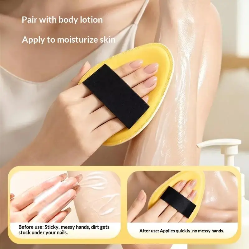 Lazy Skincare Body Lotion Applicator Puff Sunscreen Self Tanner Tool Full Body Even Apply for Home Travel Use