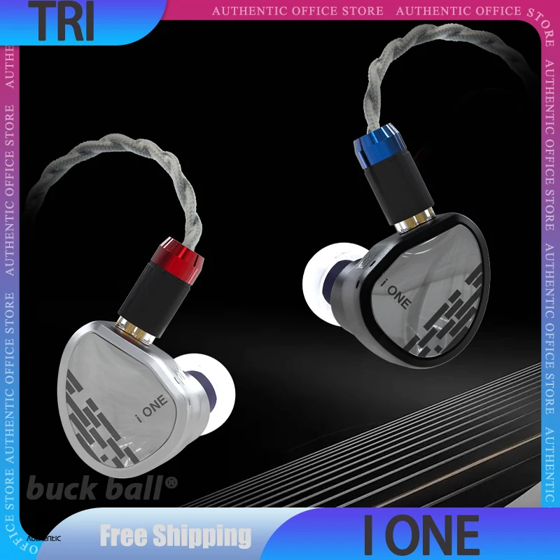 TRI I ONE Earbuds Surround Ear Wired Headphones Dynamic Unit HIFI Music Earphones In-Ear Custom CNC Office Gaming Earphones Gift