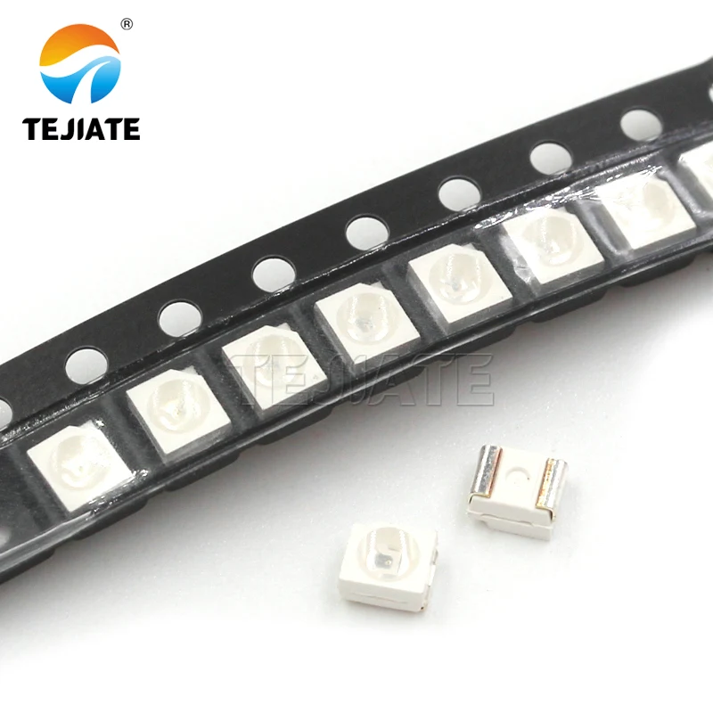 سطوع عالية 1210 SMD صمام ثنائي باعث للضوء LED حبيبات مصباح مستديرة متفاوتة الأحجام 3528 أبيض نقي الزمرد الأخضر الدافئ الأبيض الأحمر الأصفر الضوء الأزرق