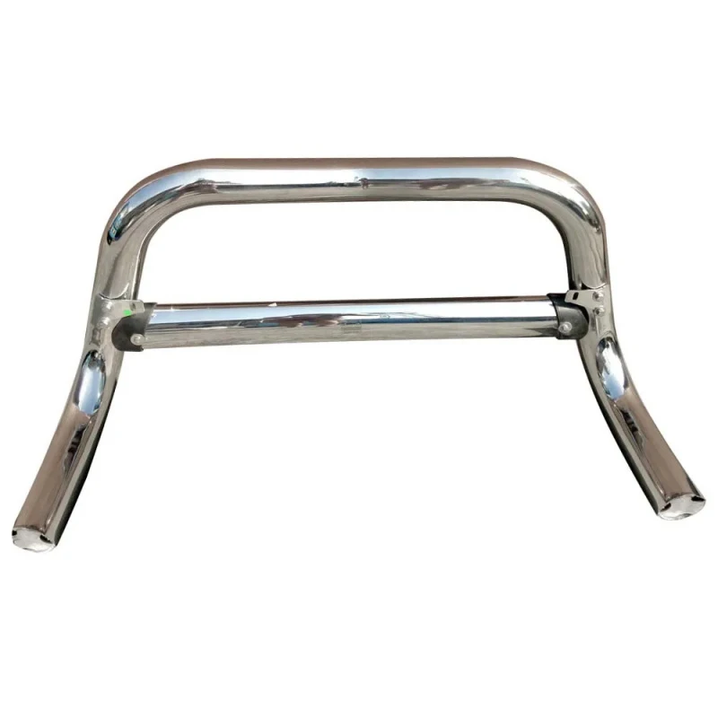 

Защитная решетка (кенгурятник) из нержавеющей стали 201 с пластиковыми накладками для переднего бампера BT50 Ranger 2016+