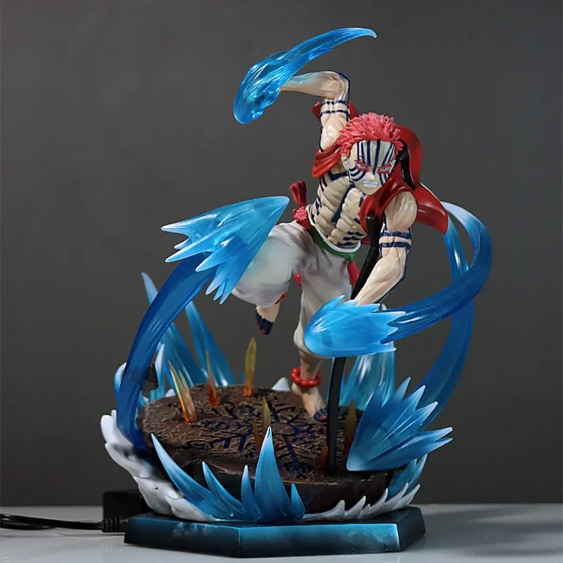 Anime Vechten Akaza Hakuji Figuur Decoratie GK Twaalf Kizuki Demon Slayer Akaza Action Figure Model PVC Collectible Ornament Speelgoed
