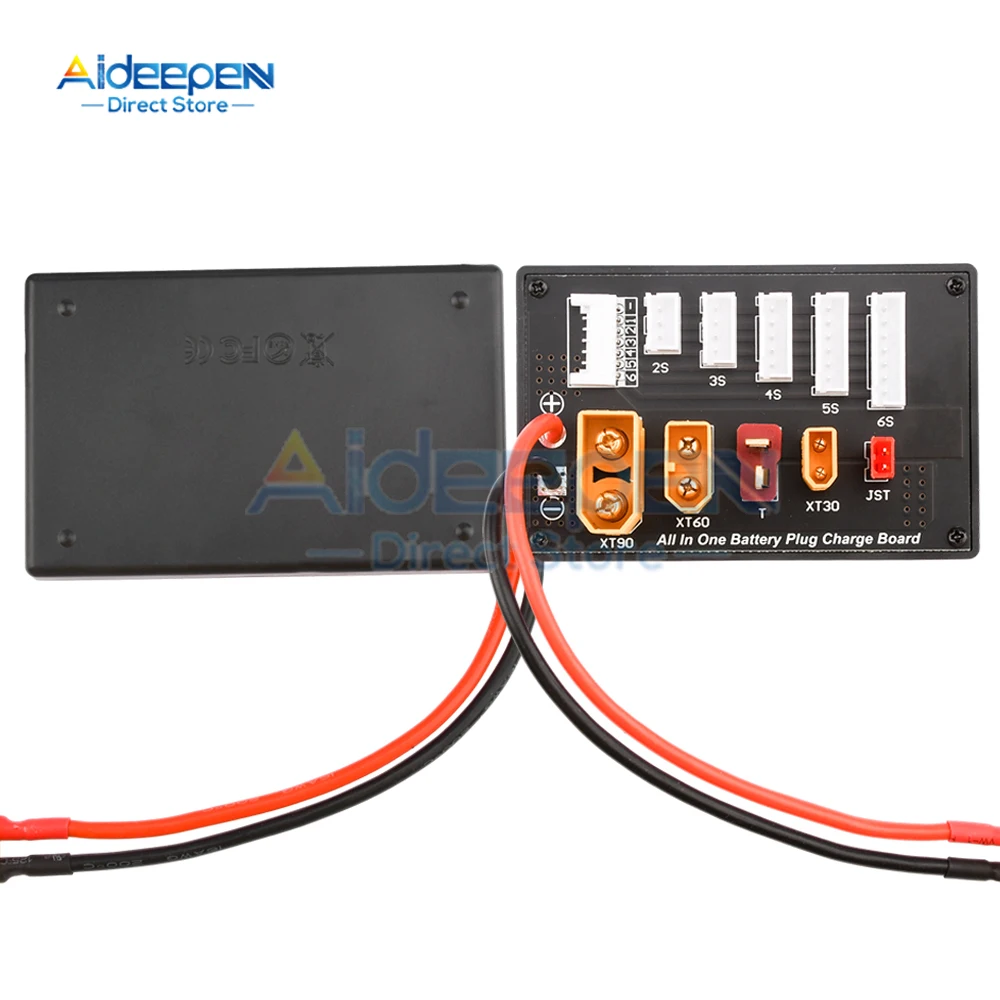 XT30 XT60 XT90 JST T Connector Lipo Battery Charger Board 2-6S Charging Board for Imax B6 B6AC IDST Q6 Lite Balance Charger