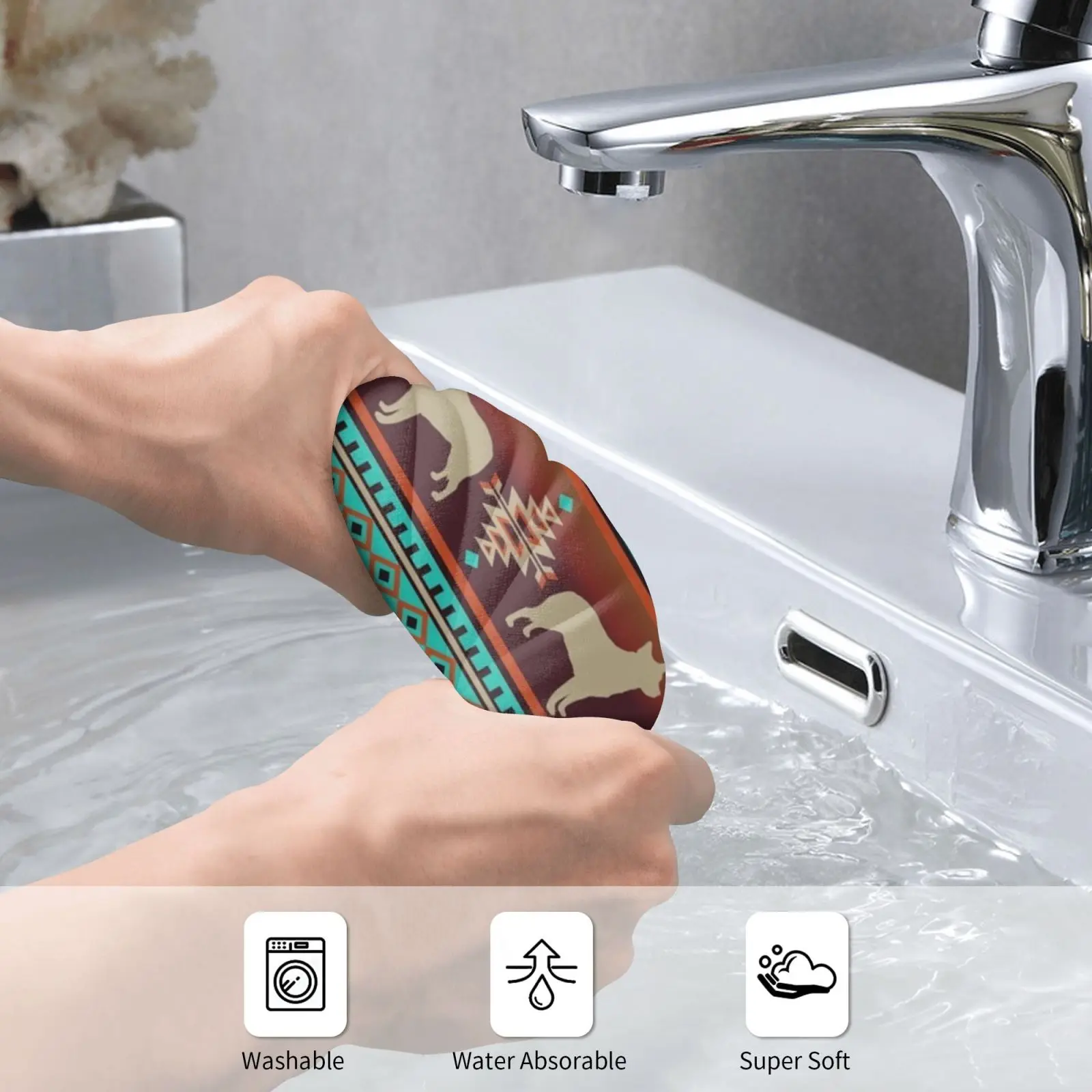 Boho Dogs | Australian Cattle Dog Sunset Custom Towel Bath Towel Pattern Pattern Design Dog Dogs Doglove Dog view 2