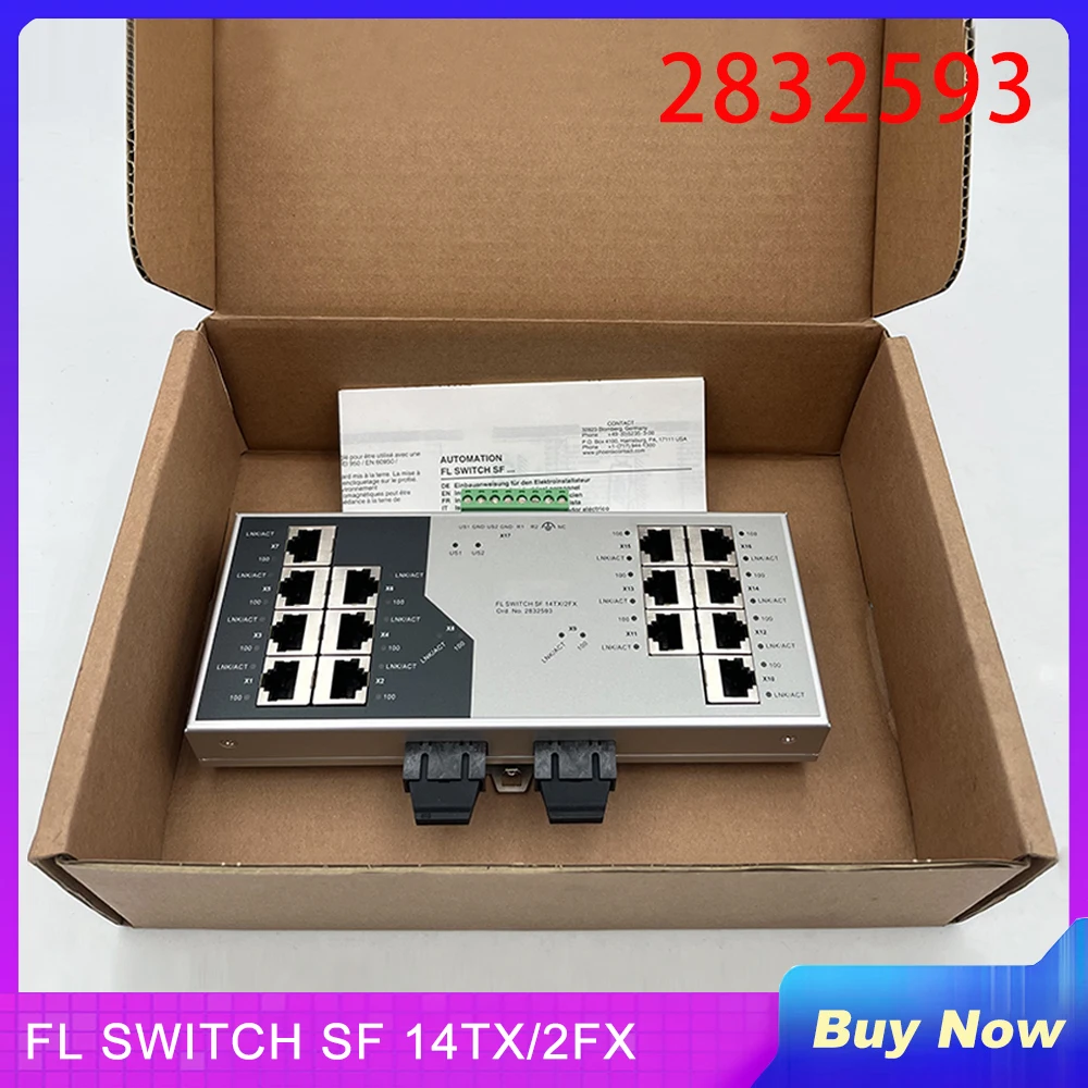 

FL SWITCH SF 14TX/2FX для промышленного Ethernet-коммутатора Phoenix 2832593