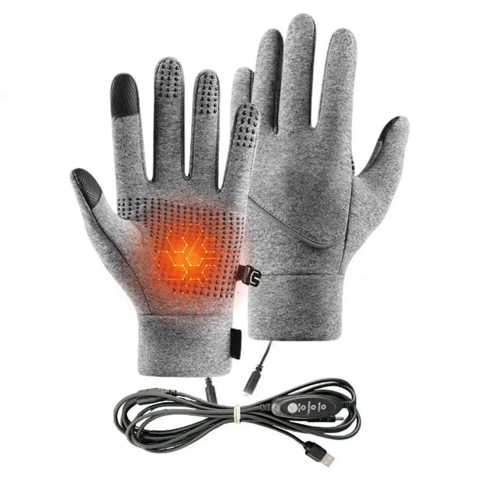 قفازات شتوية حرارية للرجال والنساء لتدفئة اليد الحرارية الكهربائية مع 3 إعدادات لدرجة الحرارة وشاشة لمس قابلة لإعادة الشحن #5