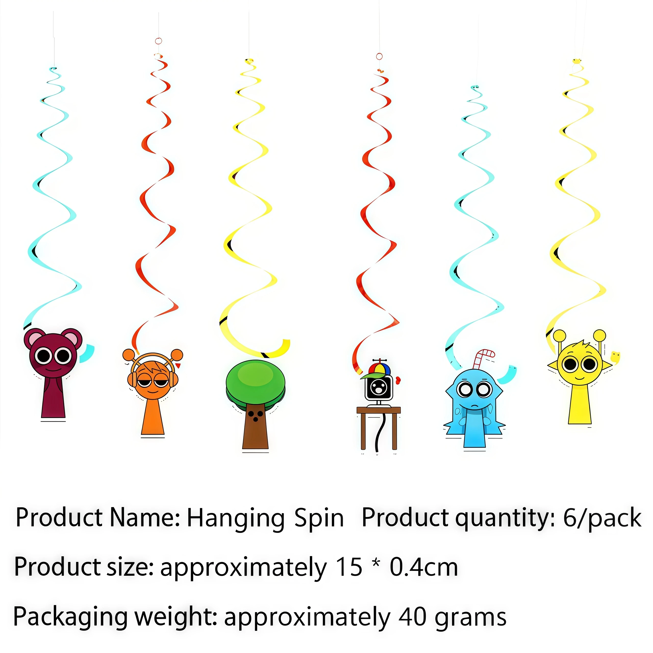 Sprunkis Geburtstagsparty-Dekorationsset Ballons Teller Becher Servietten für Jungen Mädchen Party-Geschenke Babyparty Kinder-Event-Zubehör – Detail 18