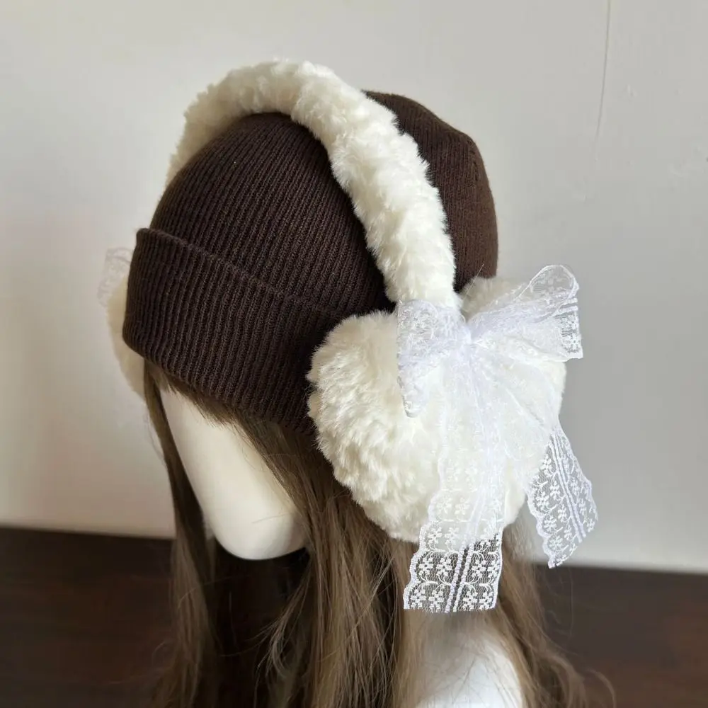 Penutup Telinga Berbulu Modis Pelindung Telinga Anti Dingin Penutup Telinga Serbaguna Menjaga Kehangatan Penutup Telinga Wanita