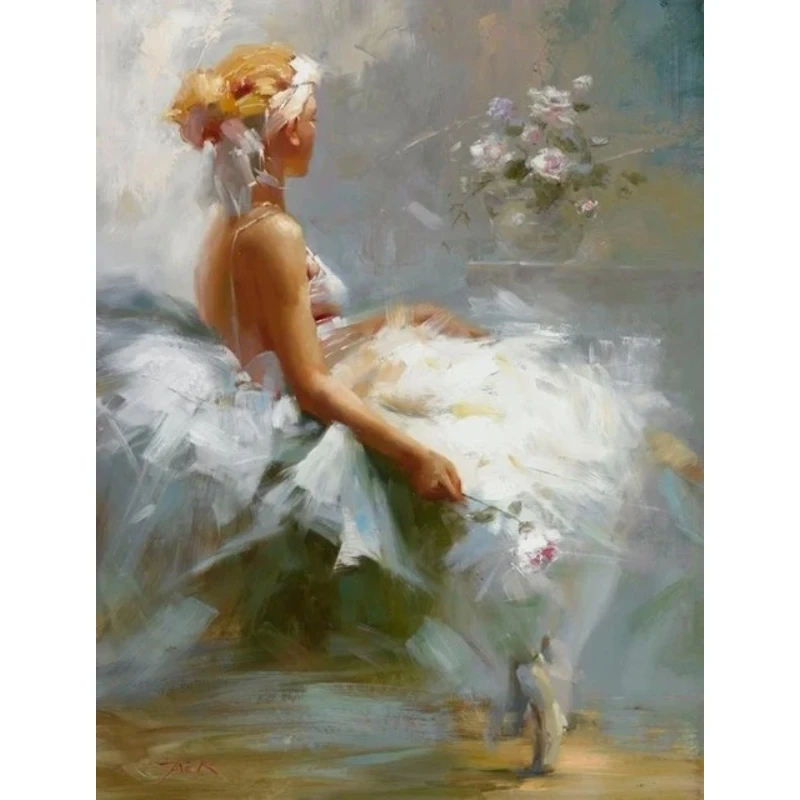 2026 Fashion Ballet Dancer Canvas Painting Ballerina Printings Girls Posters Picture Figure Painting Wall Art Modern Home Decora