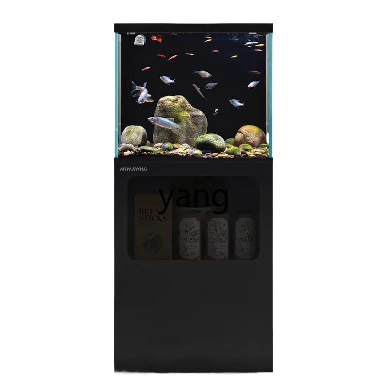 

LH living room household small floor-to-ceiling back filter ultra-white glass ecological landscaping fish tank