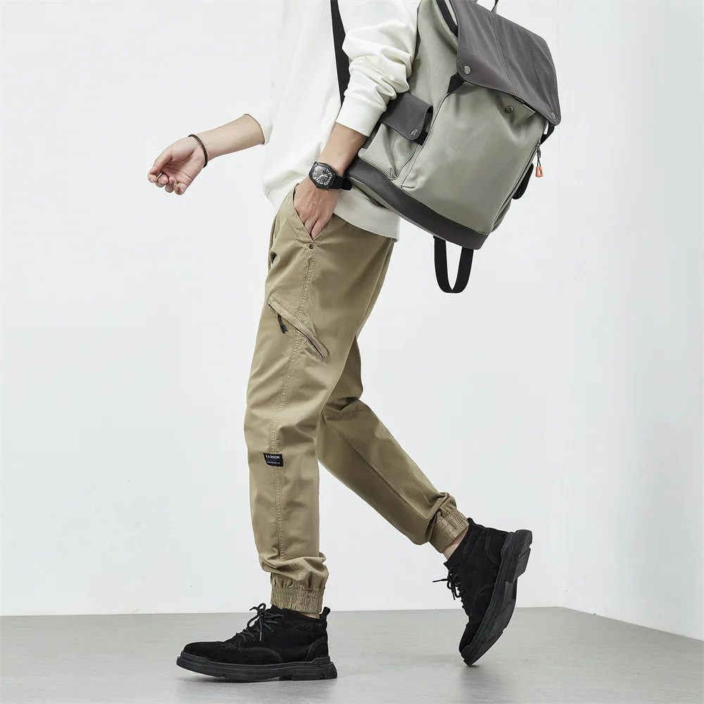 

Брюки рабочая одежда для мужчин, свободные и повседневные облегающие брюки, новые мужские брюки осень-зима 2025 года, мужские брюки Harlem