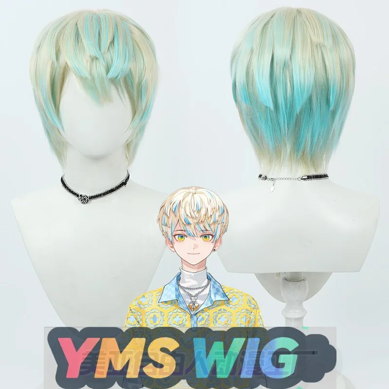 

【YMS WIG】Веселковое общество, виртуальный VTuber Fei Bawu Cheng, парик для косплея, верхняя укладка волос, несколько бликов