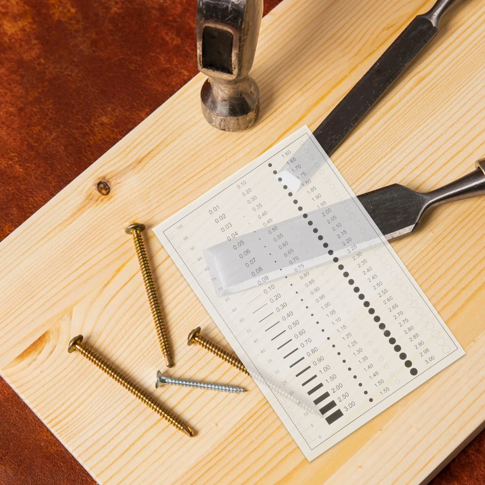 

High Precision Flaw Detection Gauge Line Width Defect Measuring Ruler Scratch Measurement Tool Pocket Defect Detection Film