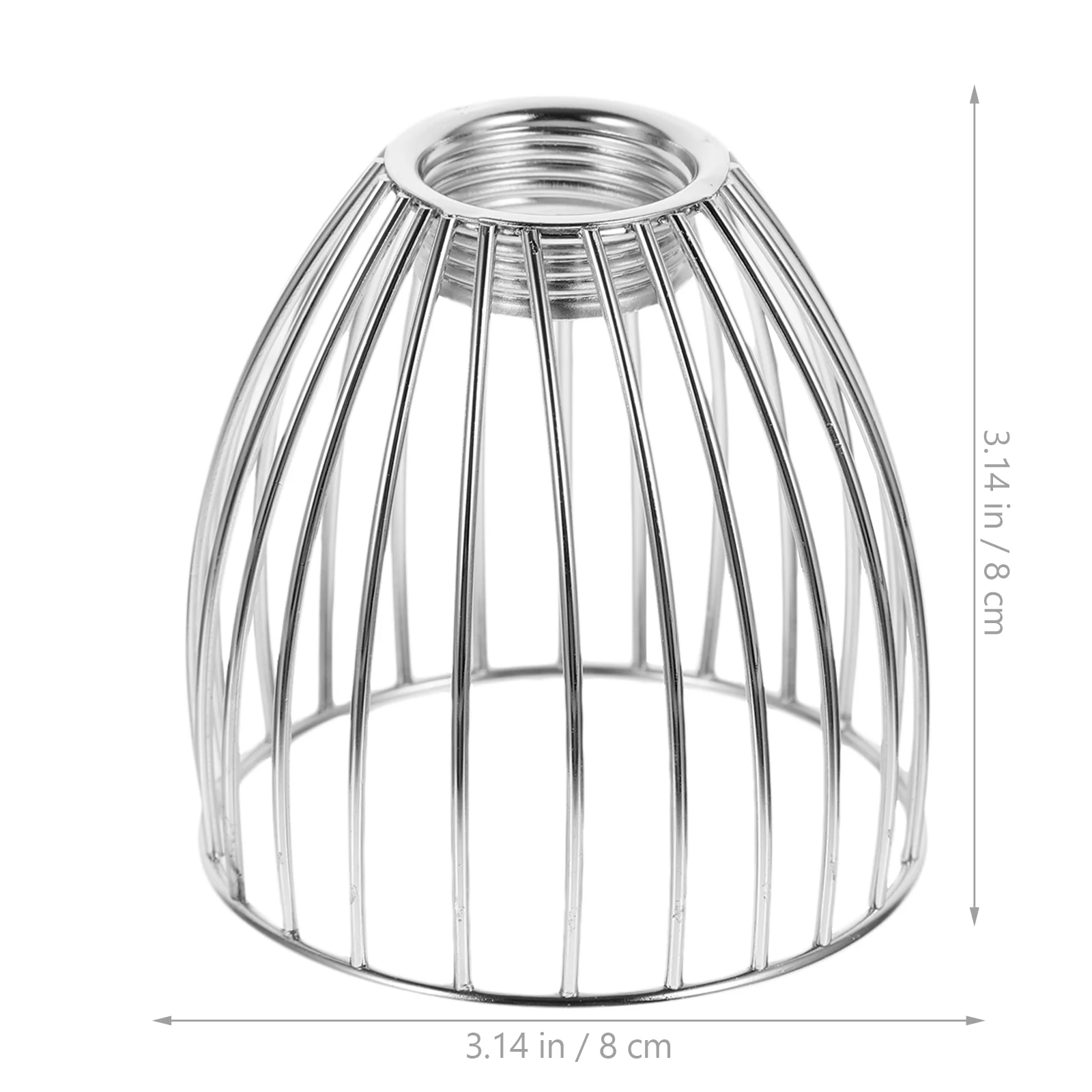 Rattan Lamp Shade Wrought Iron Bird Cage Lampshade Shades Personality Silver for