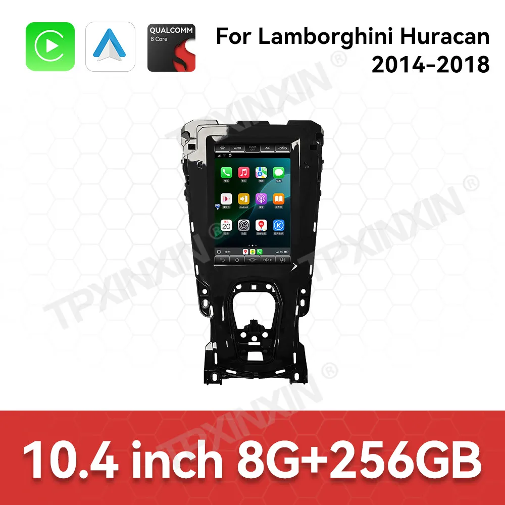 

Автомагнитола Android Auto для Lamborghini Huracan 2014-2018 с GPS-навигацией, видеорегистратором, CarPlay, стереосистемой, мультимедийным плеером, 10.4-дюймовым экраном