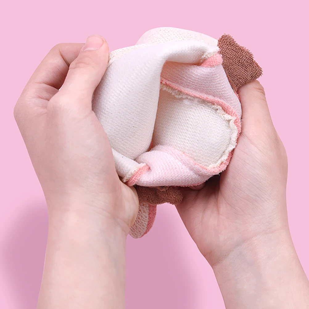 

6Pcs Baby Shower Towels Cotton Material Soft Comfortable Assorted Color Bath Mitts Infant Bath Scrubber Bathing Supplies