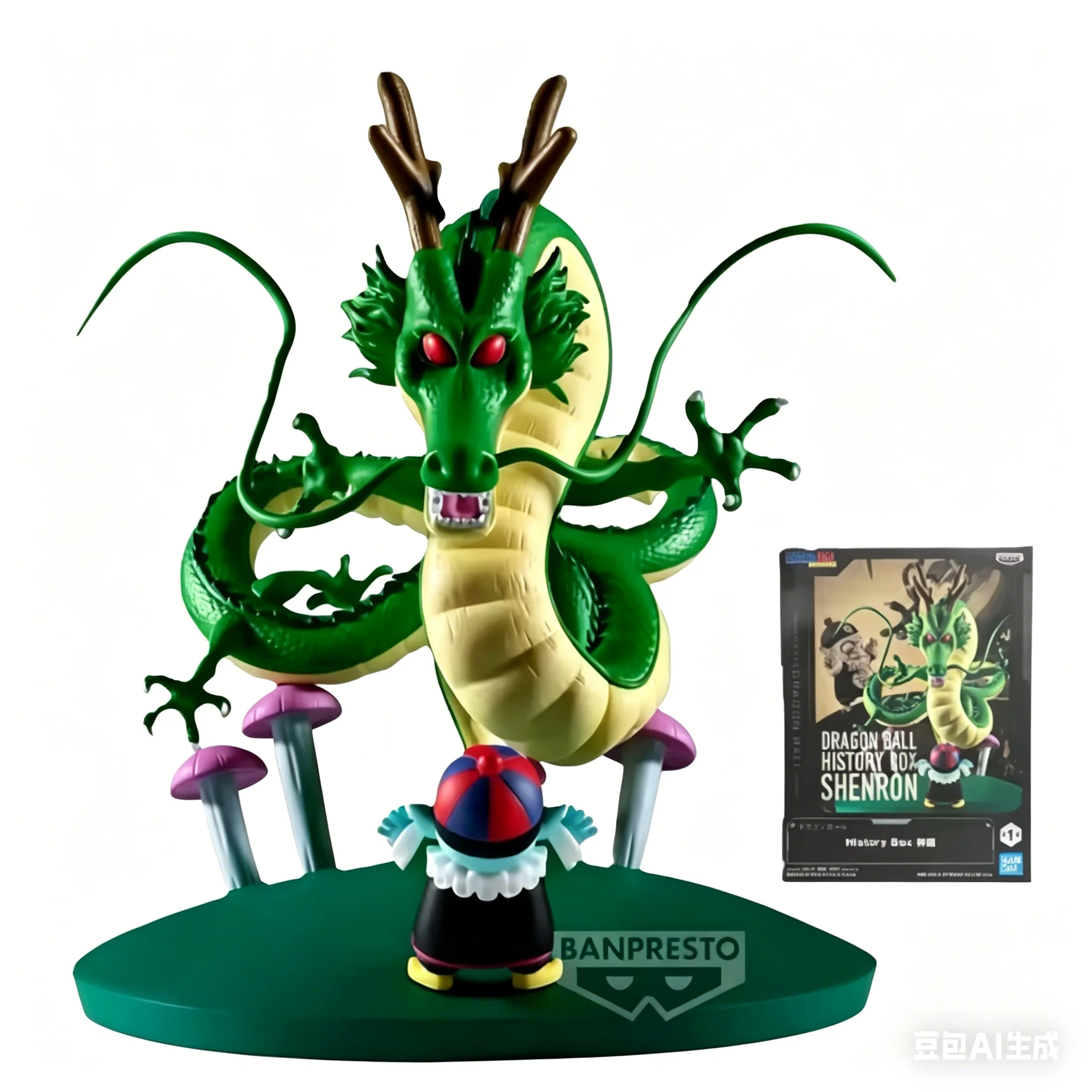 [En Stock] Figura de Acción Original de Bandai, Caja de Historia Original de Anime Dragon Ball Shenron, Modelo de Juguete Coleccionable, Regalo