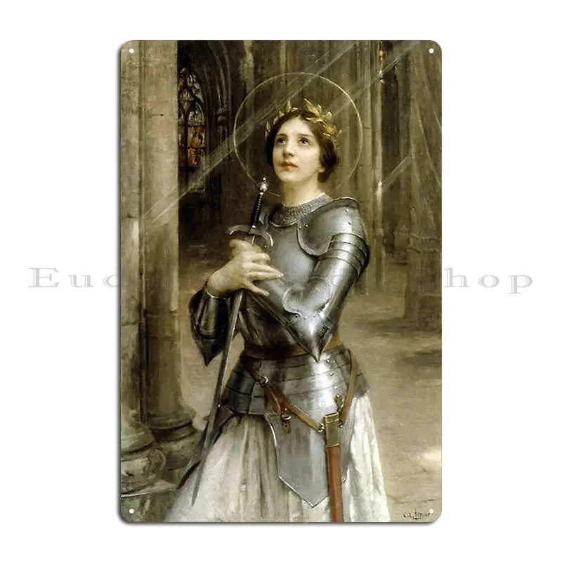 Charles Amable Lenoir Joan Of Arc Metal Plaque Personalized Living Room Custom Funny Custom Tin Sign Poster