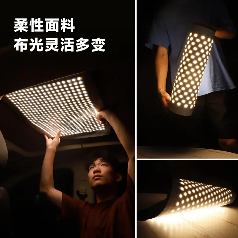 لفة القماش مصباح التصوير الفوتوغرافي قوة ملء ضوء الكاميرا ضوء لينة التصوير الخارجي مقابلة الفيلم ومصباح التلفزيون