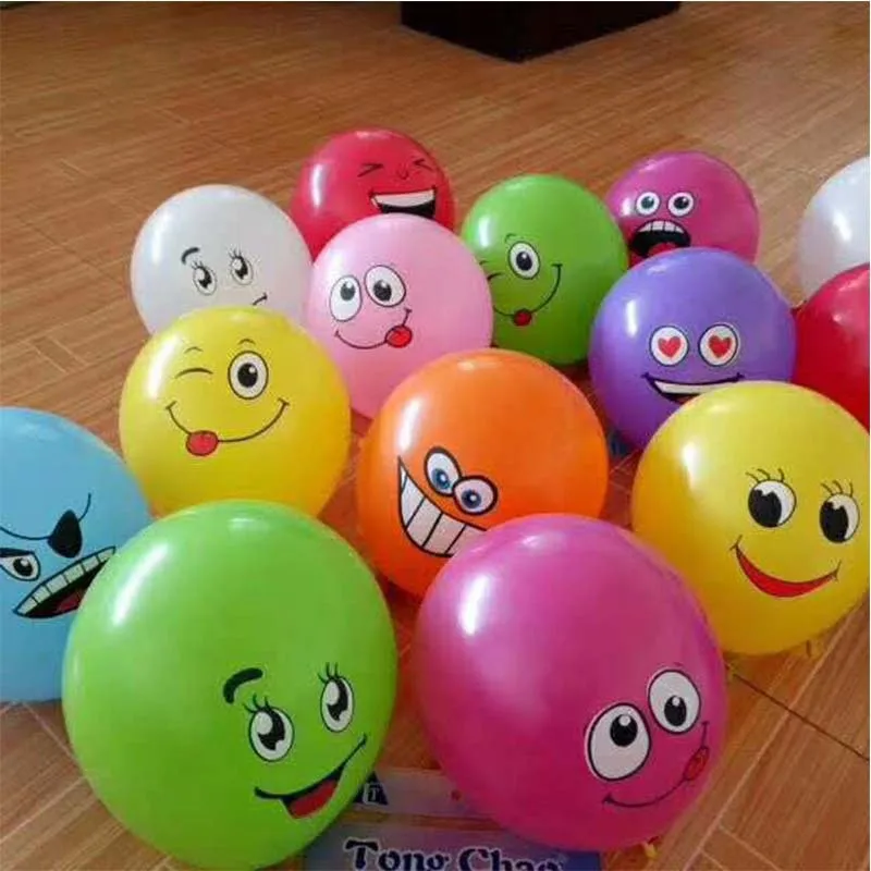 10/20/30/50pcs 12inch Mixed Smiling Face Latex Balloon Wedding Birthday Party Decoration Baby Shower Party Supplies New Product