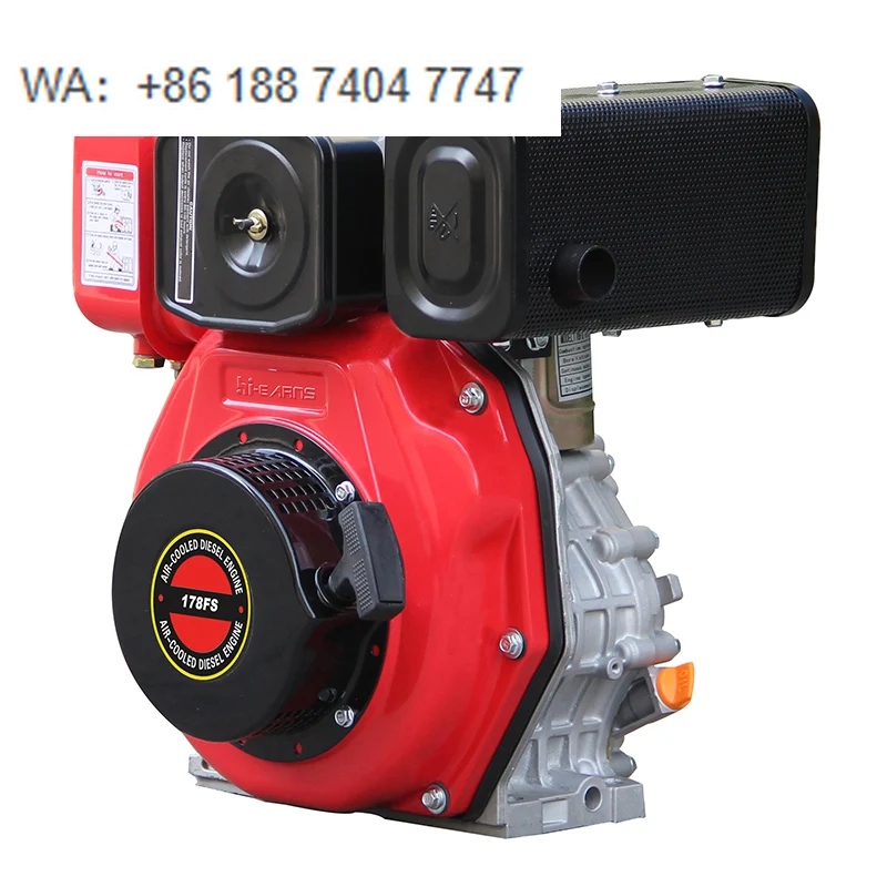 

Дизельный двигатель 4HP 3.8кВт 1500 об/мин HR178FS, 4-тактный, 4 л.с. для сельского хозяйства и фермерских хозяйств