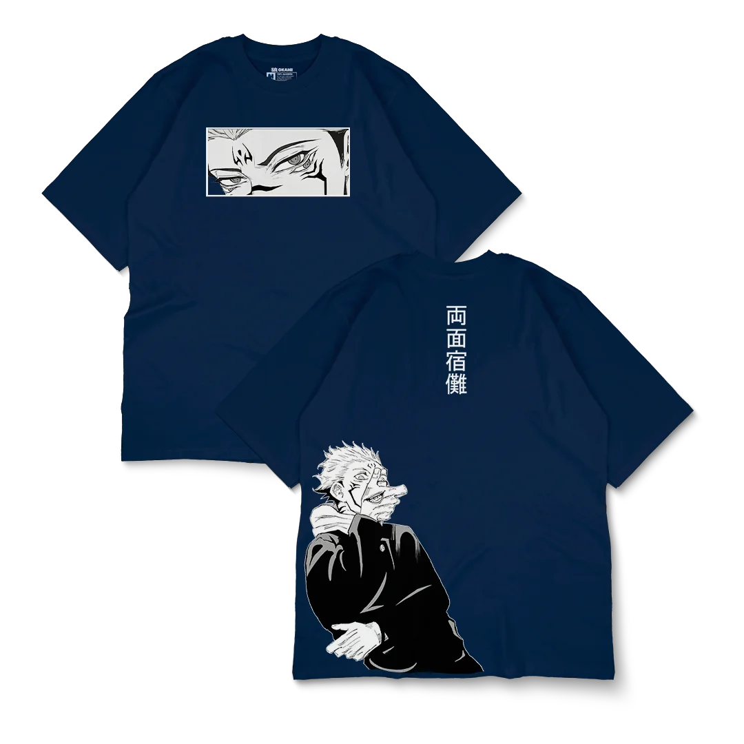 Jujutsu Kaisen Sukuna Grafik T-shirt Japanischen Anime Übergroßen Y2k Frauen Männer Streetwear Baumwolle Kurzen Ärmeln Weiblich Männlich Kleidung