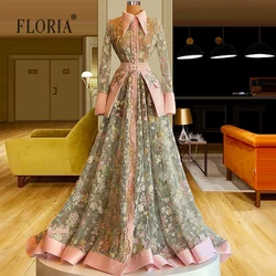 2022 Flower Printed Summer Celebrity Dresses Two Pieces A Line Graduation Dresses Gorgeous Evening Party Gowns Plus Size