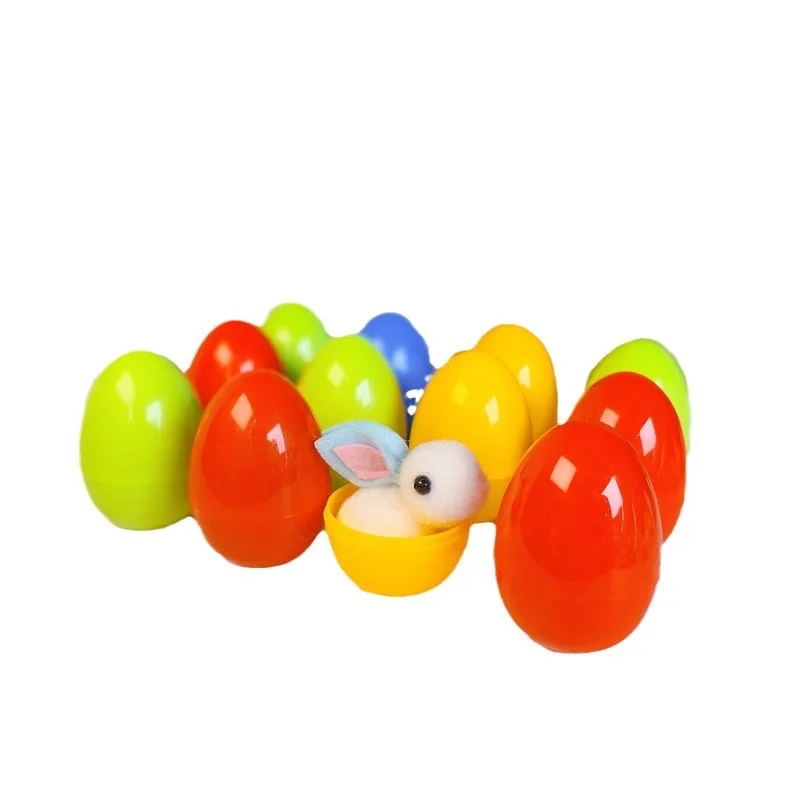 

16 шт., пасхальные яйца кролика, декоры для домашней вечеринки, красочные яйца для детей, игрушки, детский подарок