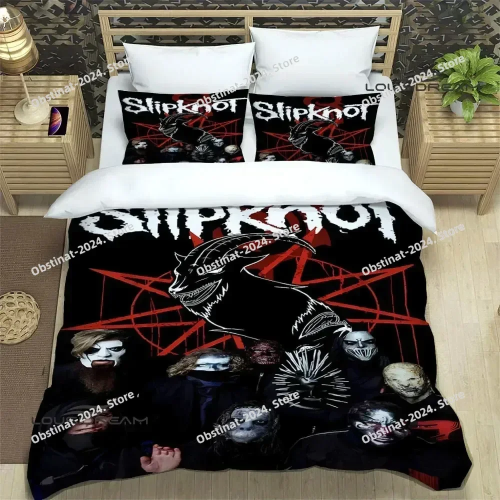 3D S-SLIPKNOT printed Bedding Sets exquisite bed supplies set duvet cover bed comforter set  bedding set luxury birthday gift